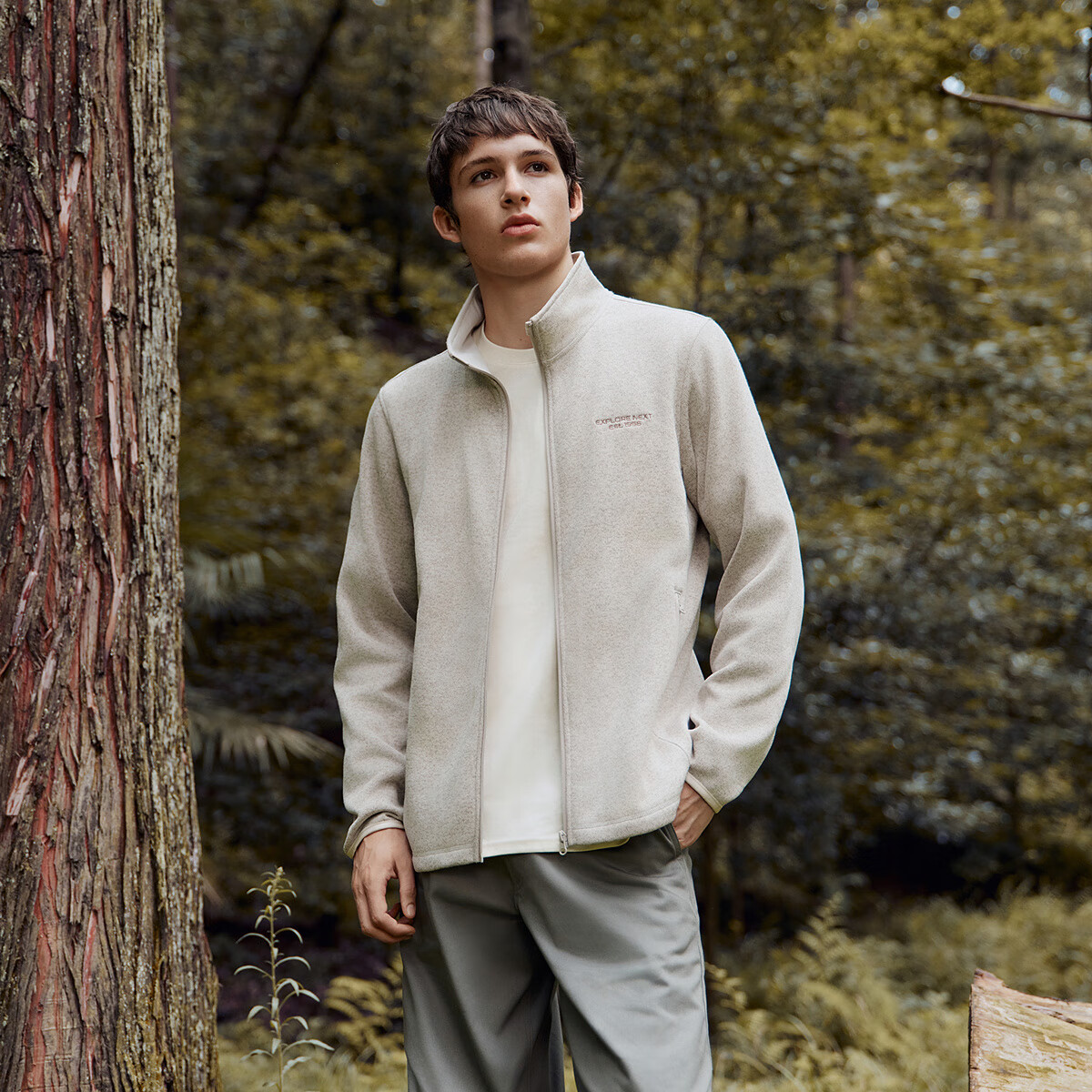 Мужская куртка Semir, антистатическая, трикотажная, с воротником-стойкой, вышивка, повседневная, модная, осень-зима 2025