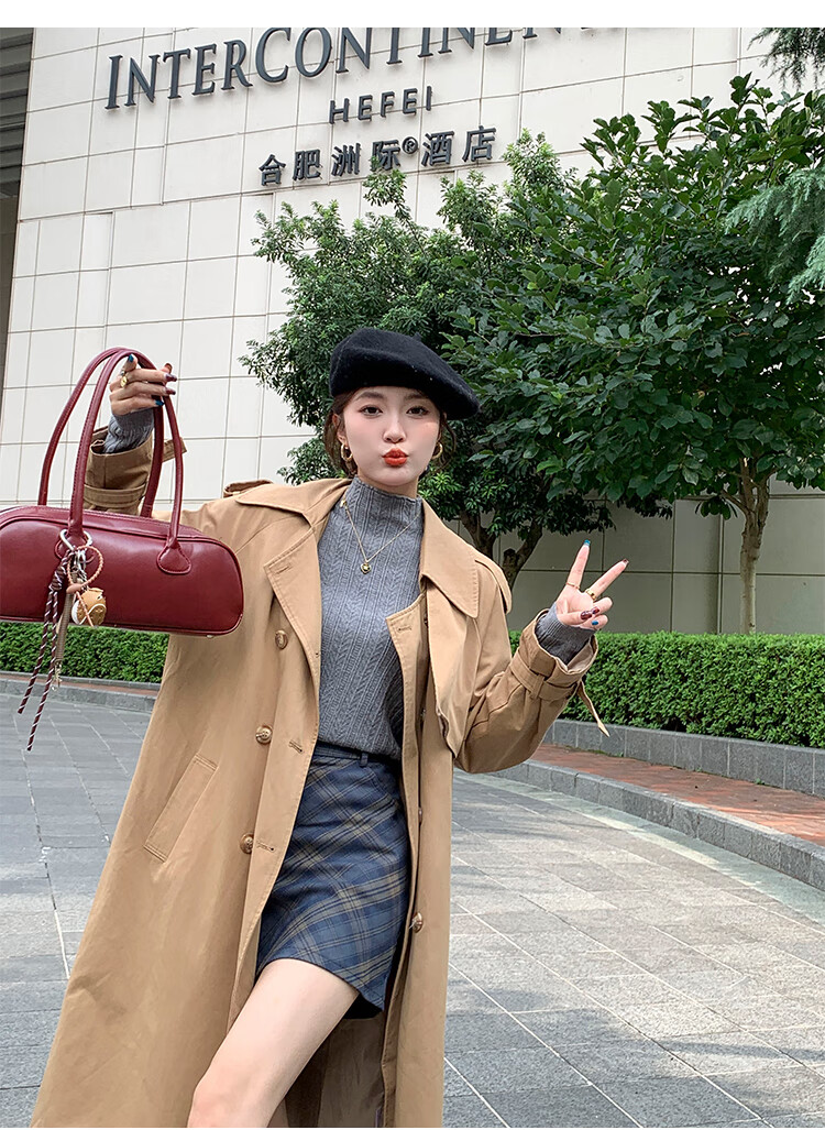 YUZHAOLIN Apricot Half Turtleneck Base Shirt Women's Little Chanel Style Inner Wear 2025 Autumn Winter New Sweater Knit Top 18