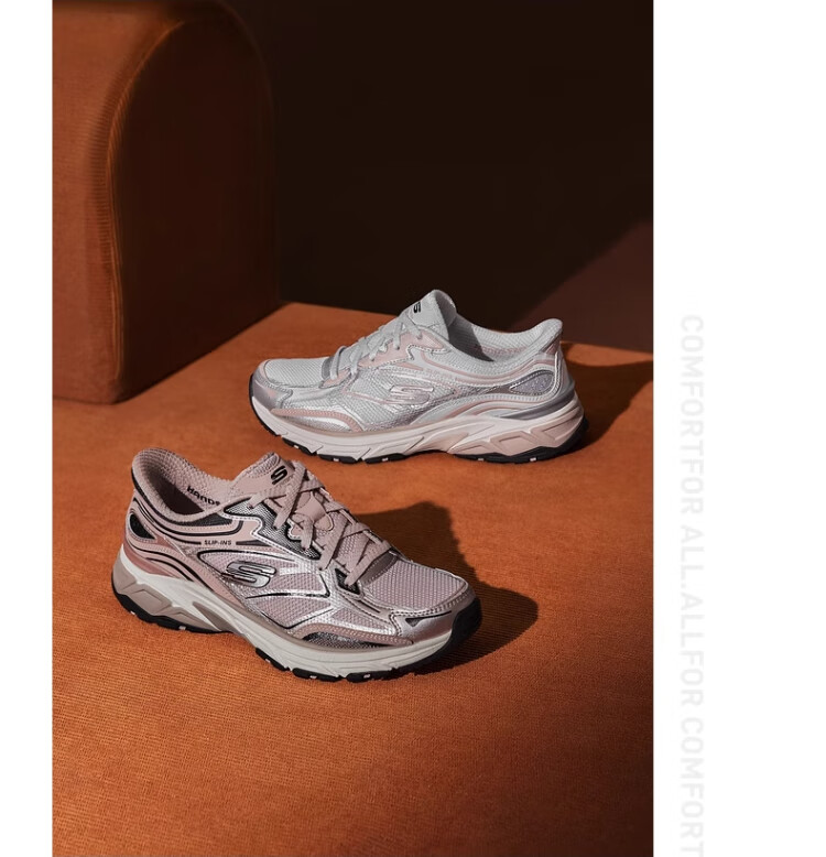 Skechers Silver Wing Women's Dad Shoes Casual Fashion Comfortable Height Increasing Sneakers 150711 42