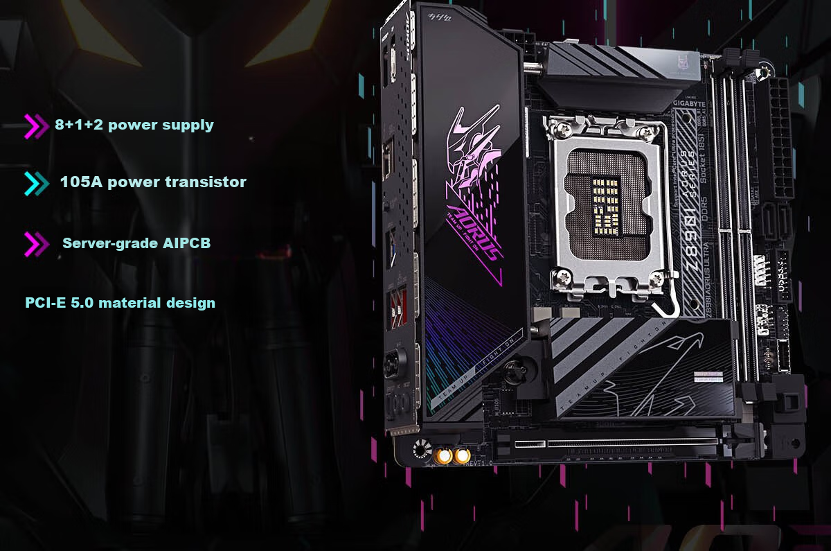 GIGABYTE Ultra-Durable Z890 UD DDR5 Motherboard, Supports Intel CPU Ultra 265K 285K 270K PLUS LGA 1851 6