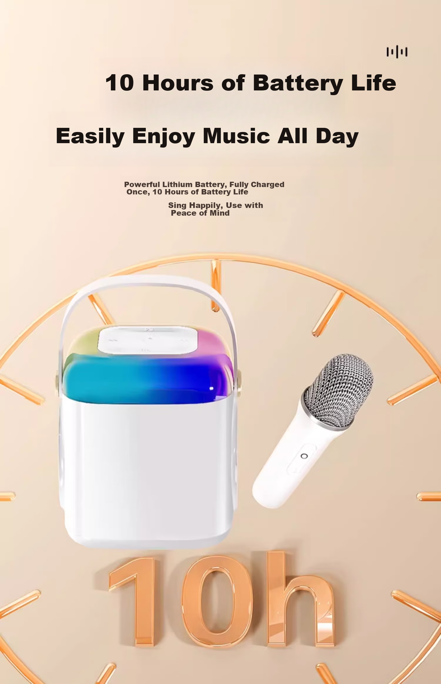 Soaiy SK18 Microphone, Karaoke Microphone, All-In Wireless Bluetooth Speaker, Singing Special Device, Home KTV Sound System Set, Children's Microphone for Home Use 8
