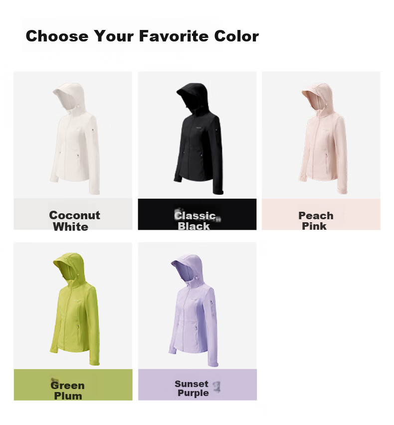 MOLY VIVI Slim-Fit Soft Shell Jacket for Women, Waist-Cinching Coat, Spring And Summer New Style Outdoor Windproof Waterproof Sports Hiking Wear, Magic Vivvi 13