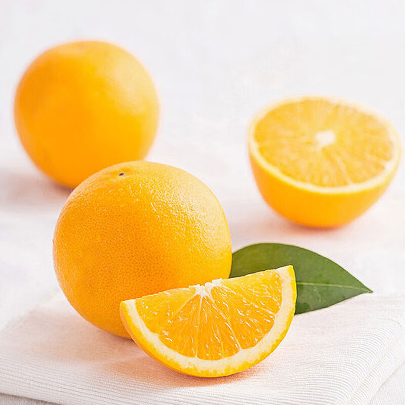 京鲜生 当季鲜橙 净重10斤 铂金果 单果180g起 生鲜水果橙子礼盒