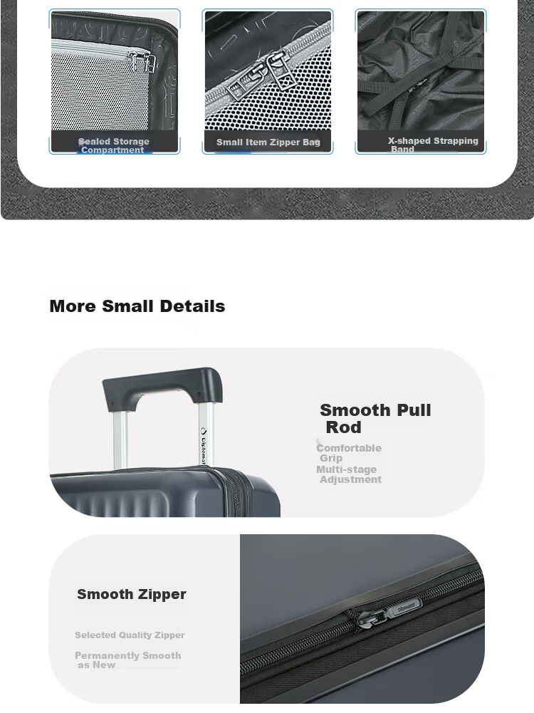 Diplomat Luggage Suitcase, Trolley Case for Men And Women, Travel Case, Password Lock, Carry-On Suitcase, TC-2401TN 9
