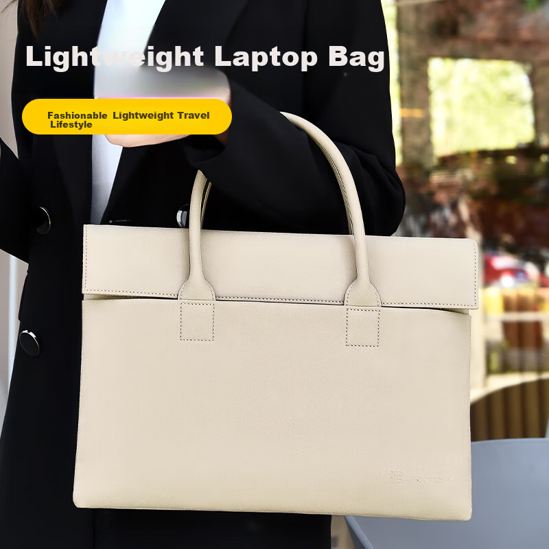 BRINCH Laptop Bag for Women, 12/13.3 Inch Handheld Commuter Business Laptop Bag Compatible with Apple Huawei Laptops