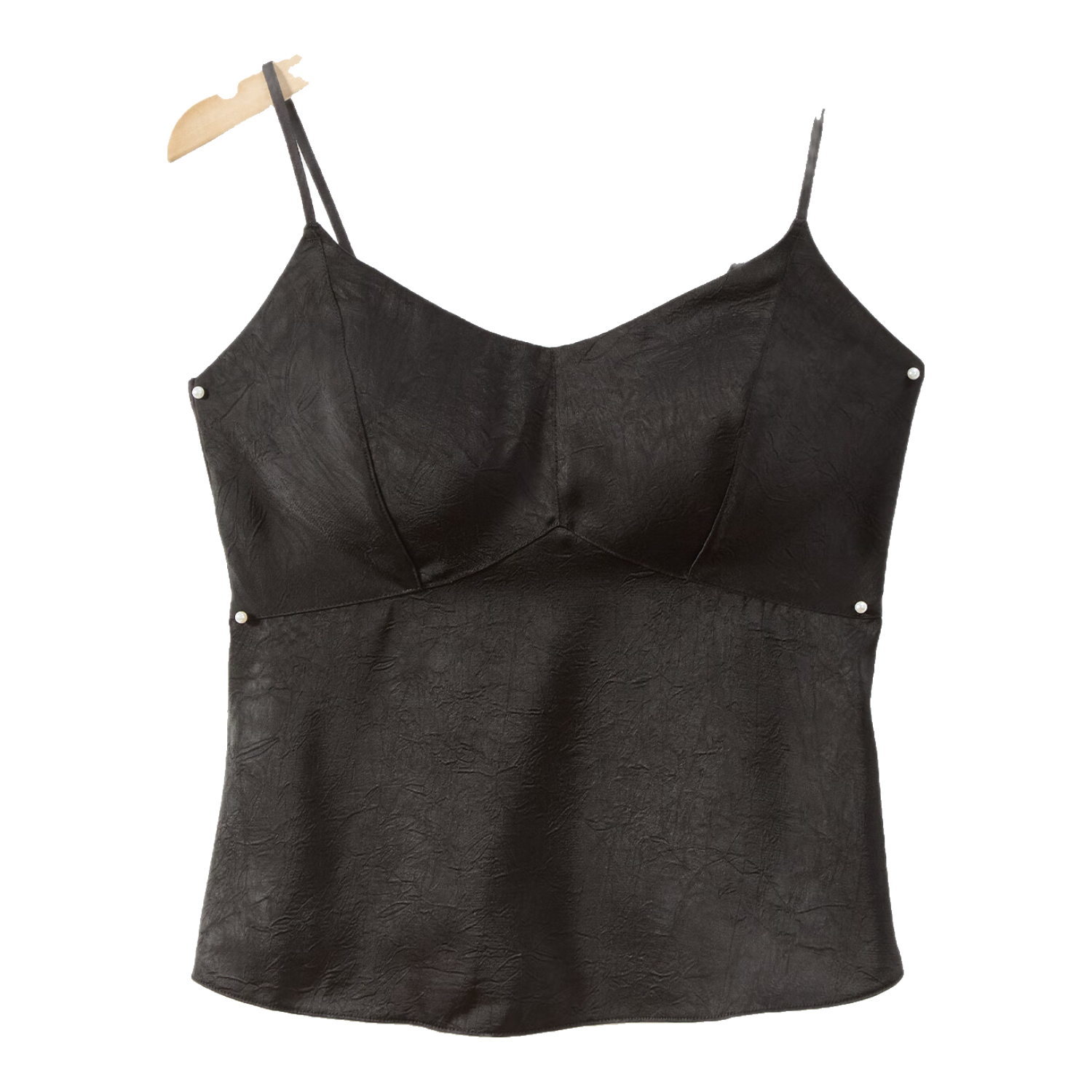 GRACEWELL Camisole Tank Top for Women, Built-In Bra with Padding, Thin Straps, Beautiful Back Design, No Need for Bra, Can Be Worn As Outerwear Or Inner Layer