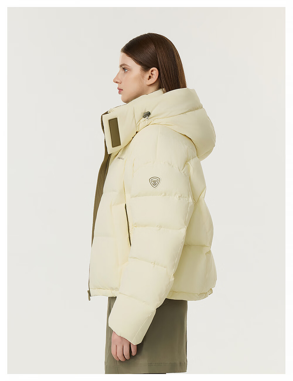 Tanboer Puff Down Jacket Women Detachable Hood Sports Warm Coat 2025 New 5530328D Xuefumi 155 3