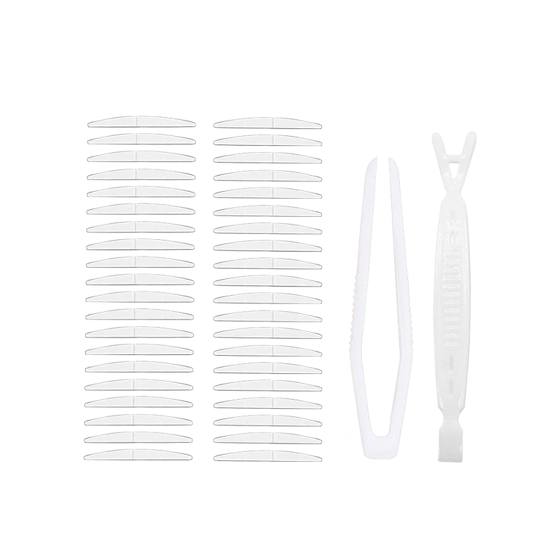 UPLUS Double-Sided Invisible Double Eyelid Tape Semi-Moon Shape 560pcs for Puffy and Single Eyelids Natural Seamless Eye Beauty Tape