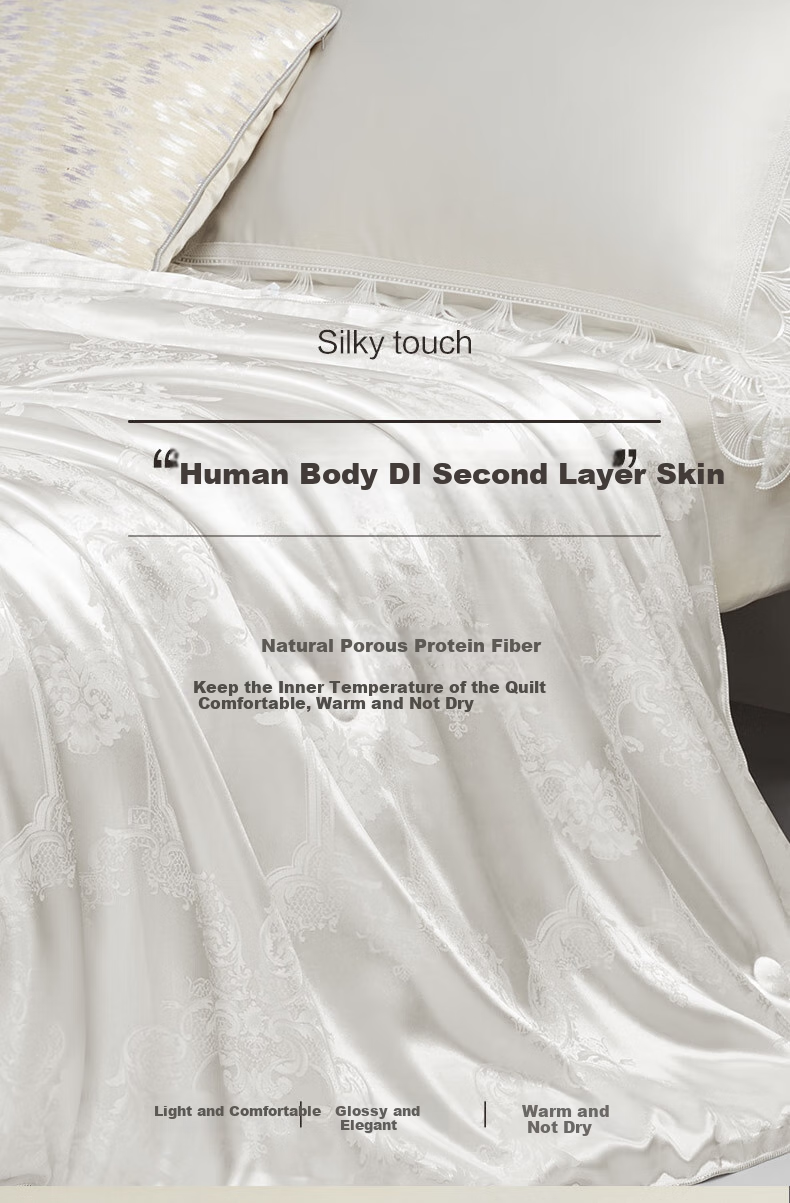 BEYOND Home Textiles 100% Silk Duvet, Antibacterial Silk Spring And Autumn Comforter, Approximately 2.7 Jin (1.35 Kg), 150*210cm 3