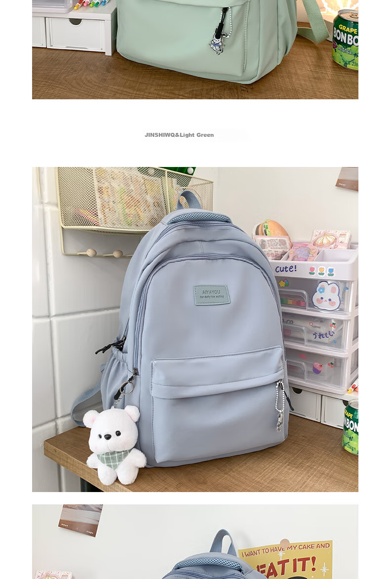 JINSHI WQ Backpack for Women, Large Capacity Backpack for Middle And High School Students, Stylish Travel Backpack for Female Commuters And College Students, Laptop Backpack 13
