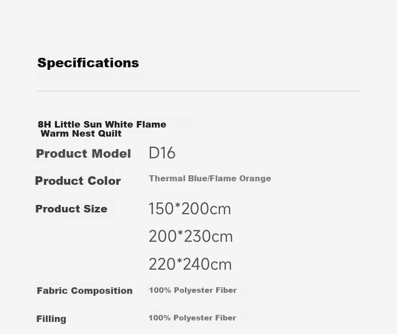 8H Heat-Retaining Antibacterial Class A White Flame Fiber Lazy Quilt Core, Spring And Autumn Comforter 4.1 Jin, 200*230cm, Blue 17