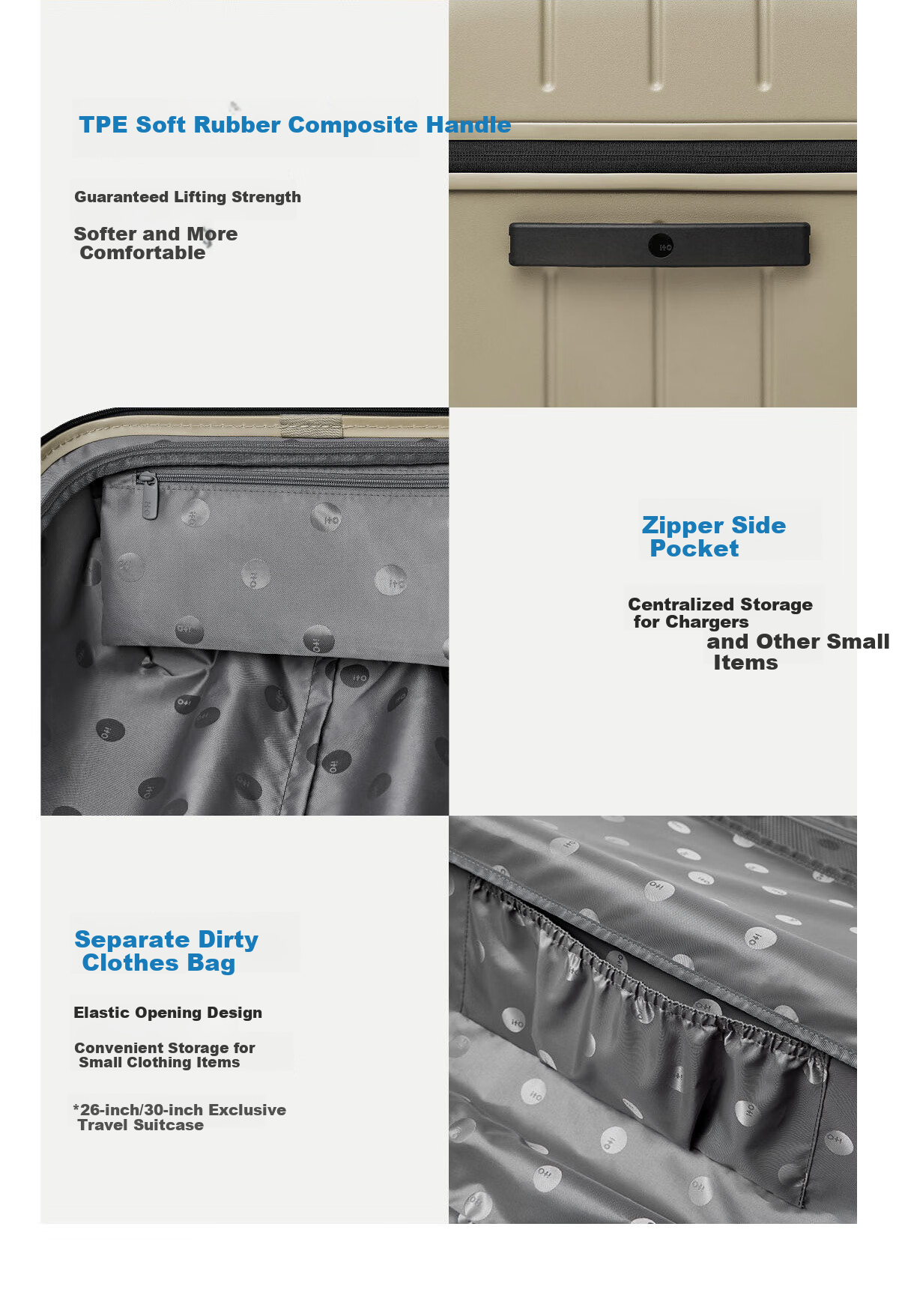 ITO CLASSIC NEAT Teal Green 26-Inch Large Capacity Suitcase Trolley Case, Sold by JD Travel Password Lock Luggage 16