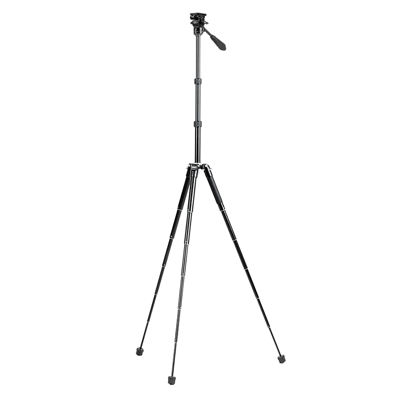 Fotopro FY-830+MH Compact Storage Adjustable Monopod Selfie Stick for Horizontal And Vertical Shooting, Concert Photography, And Smartphone Camera Tripod