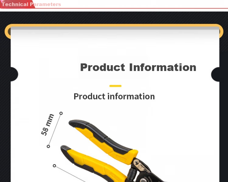 DELIGONGJU Wire Stripping Pliers, 0.6-2.6mm, DL2607 2