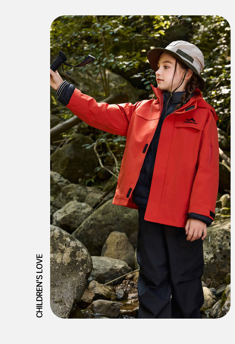 ASK JUNIOR Kids Long Sleeve Jacket Unisex Autumn Windproof Outdoor Running Sports Hiking Coat 6