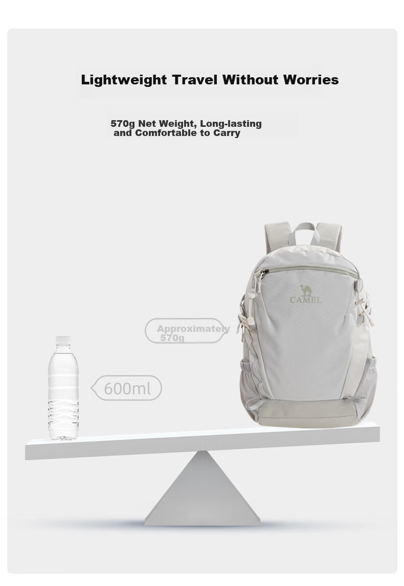 CAMEL Ice Cream Bag Outdoor Backpack, College Student Backpack, Hiking And Mountaineering Pack, 574C635604A, Light Water Gree 4