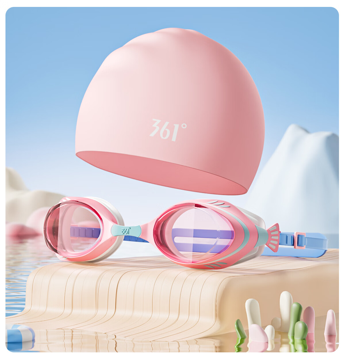 361° Children's Swimming Goggles for Boys And Girls, High-Definition Anti-Fog Waterproof Small Frame Clear Swimming Glasses Diving Equipment for Hot Springs 18