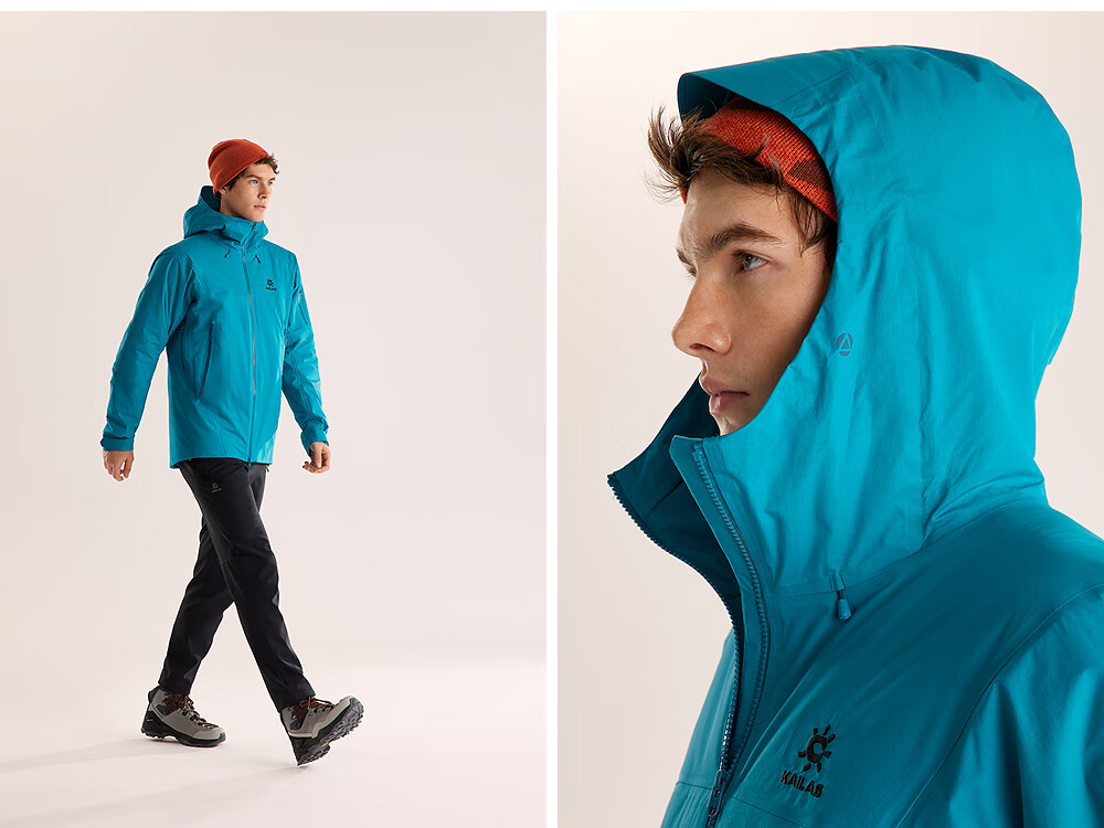 KAILAS Bogda PLUS Men's ApexHeat Warm Windproof FLT 3L Waterproof Hard Shell Jacket 11