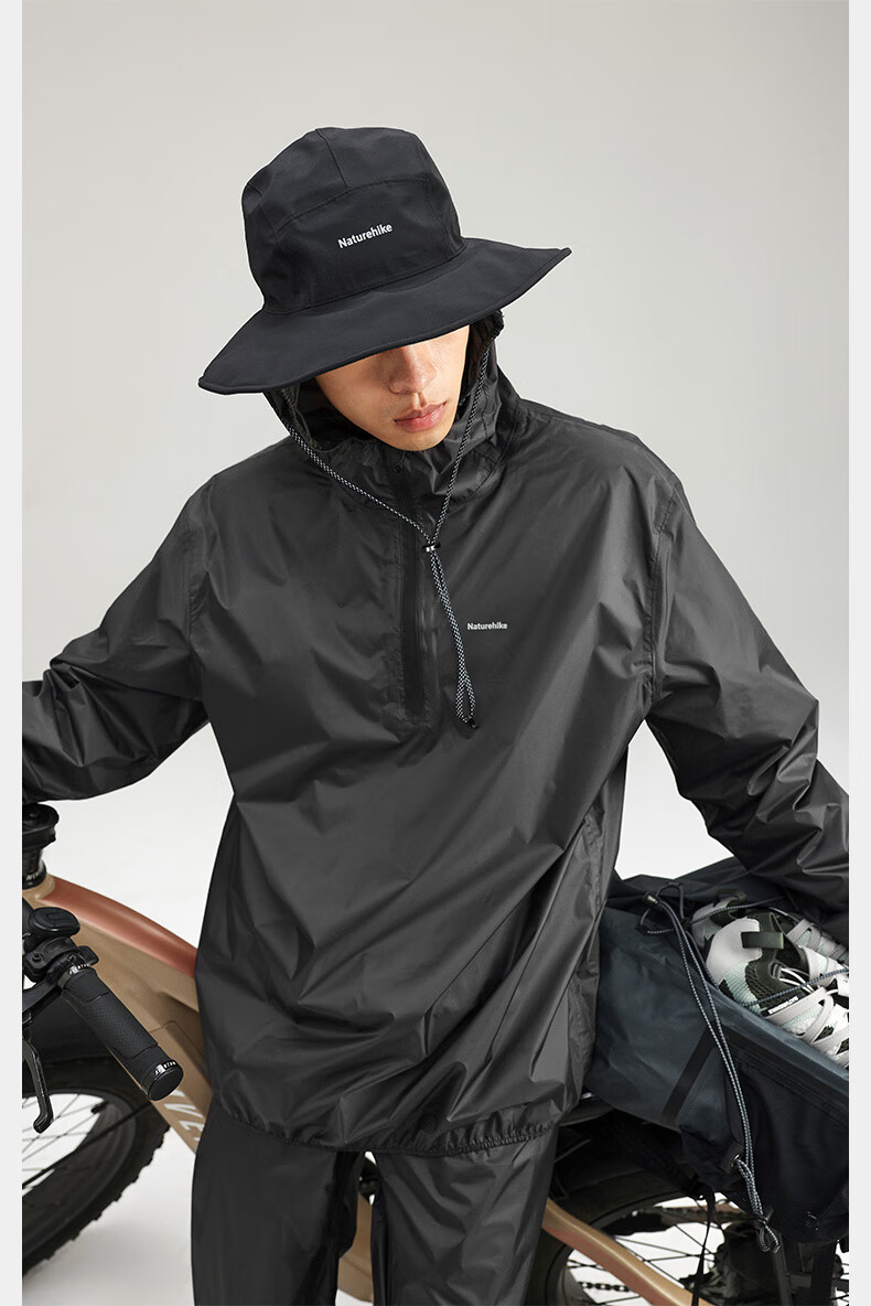 Naturehike Nuoke Raincoat Set 2025 New Outdoor Creek Hiking Mountaineering Fishing Waterproof Rain Poncho for Men 2