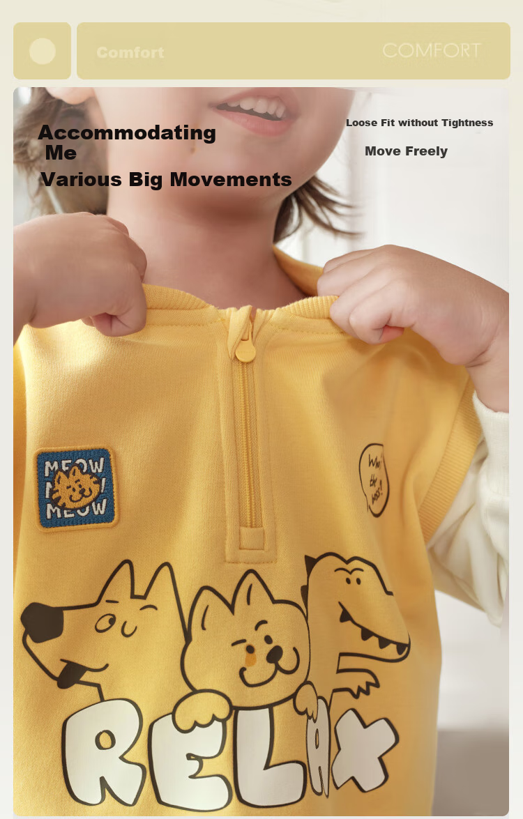 Balabala Kids Boys and Girls Baby Long Sleeve Set Children's Clothing 2025 Autumn Fake Two-Piece Cute 208325104208 2