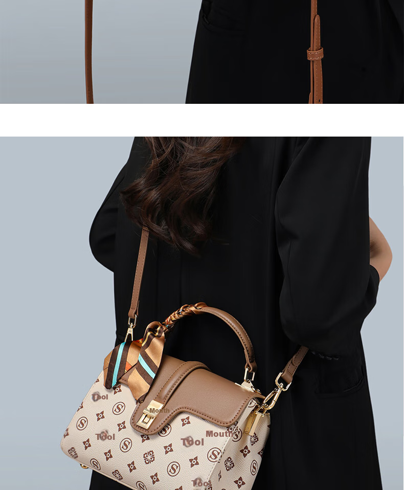 Aiqinghai Handbag, Women's Crossbody Bag, Shoulder Bag, Large Capacity, Light Luxury Brand, Birthday And Mother's Day Gift, Practical Present for Mom 6