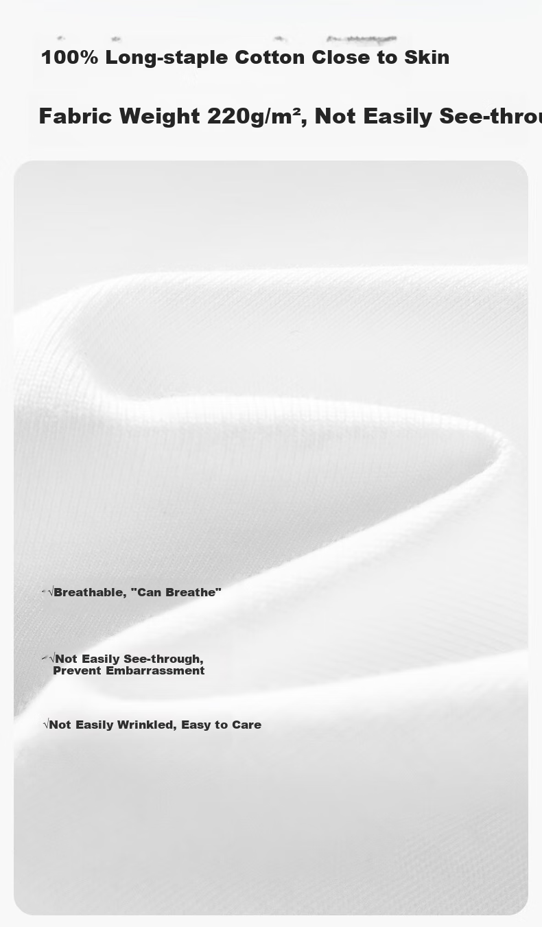 PurCotton 25th Anniversary Women's T-Shirt Cool Water Gloss Cotton Simple Versatile White (Women's) L(165) 6