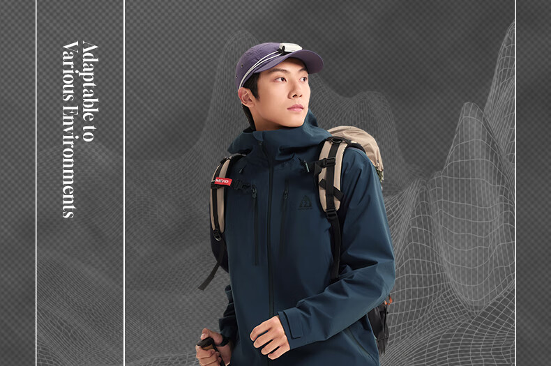 361° Hardshell Assault Jacket Men's and Women's Kaudra Autumn and Winter Sports Outdoor Windproof Hooded Jacket 632533609-4 2