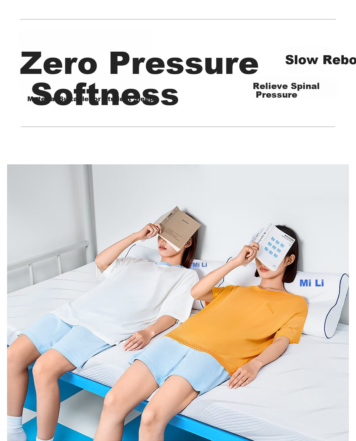 MLILY Student Dormitory Mattress, Memory Foam Bed Pad, Single Tatami Mat, Zero Pressure Soft Thin Mattress, 0.9*1.9m 15