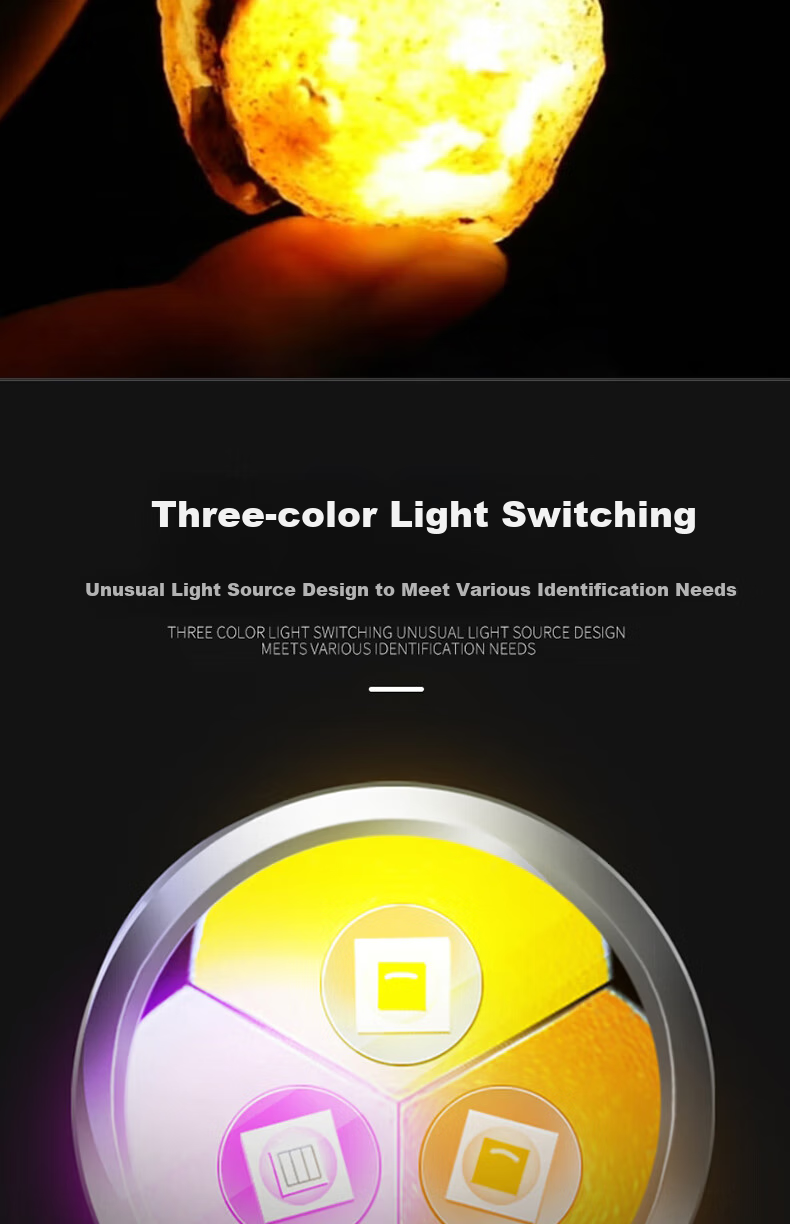 MOTIE S93 Jade Identification Flashlight 365nm UV Purple Light Professional Gemstone Fluorescence Torch for Jewelry and Jade Inspection 2