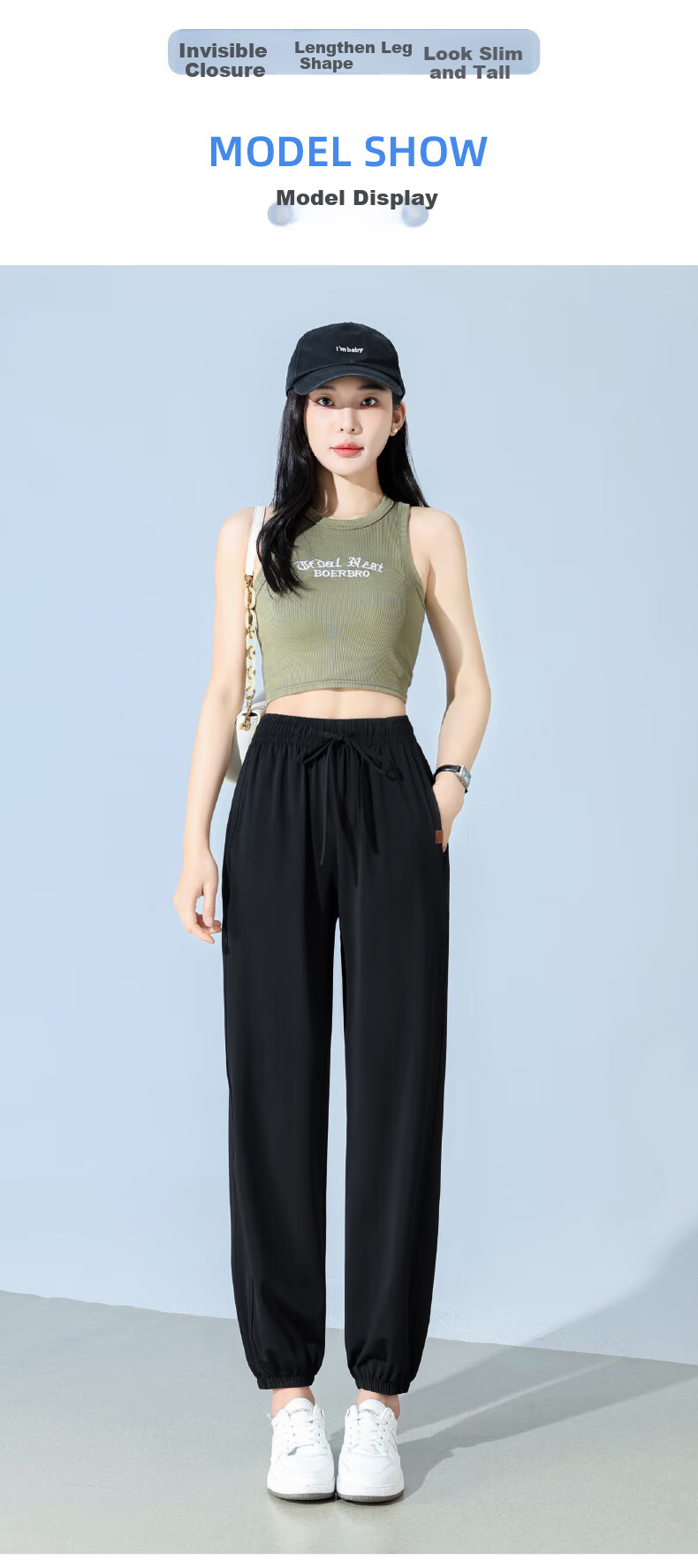 FitonTon Ice Silk Quick-Dry Pants for Women, Summer Lightweight Drawstring Slimming Casual Mosquito-Proof Pants for Running, Fitness And Sports, Size L 14
