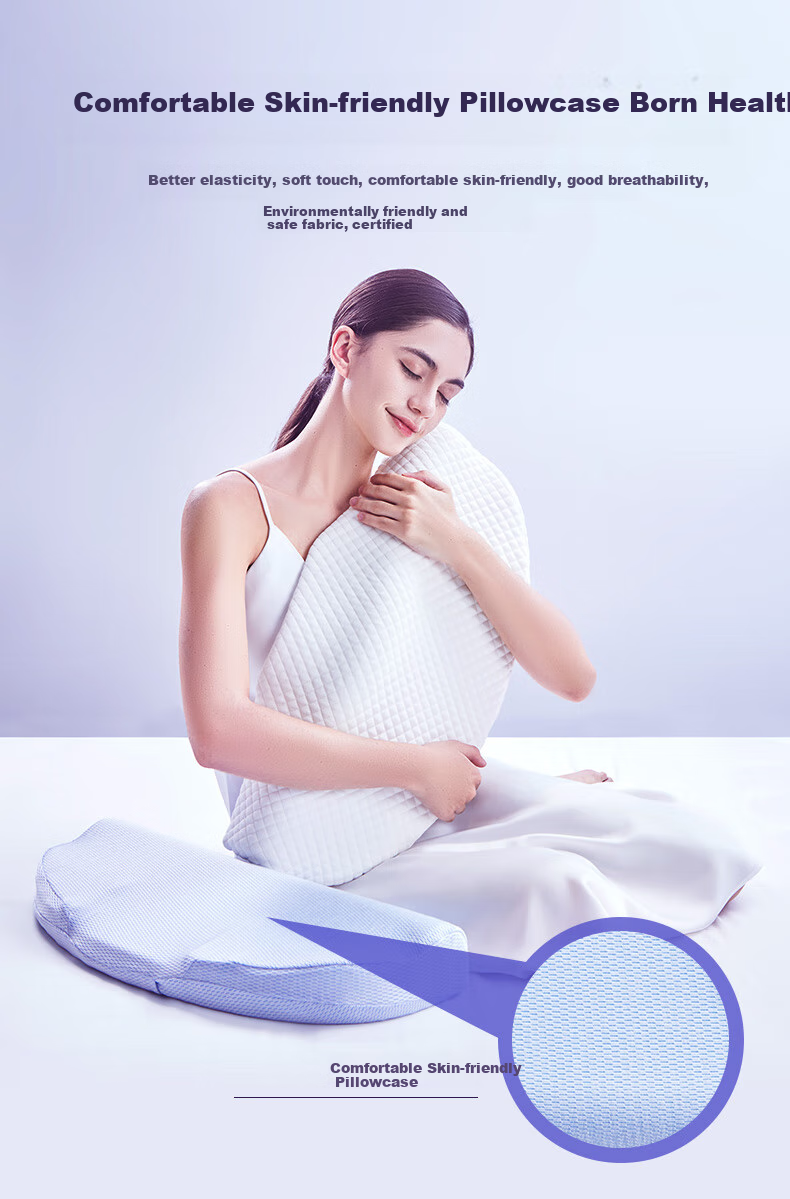 Aeromax Memory Foam Cervical Pillow for Neck Support, Cervical Spondylosis Treatment, Adult Sleeping Pillow, Detachable Traction Round Pillow 9
