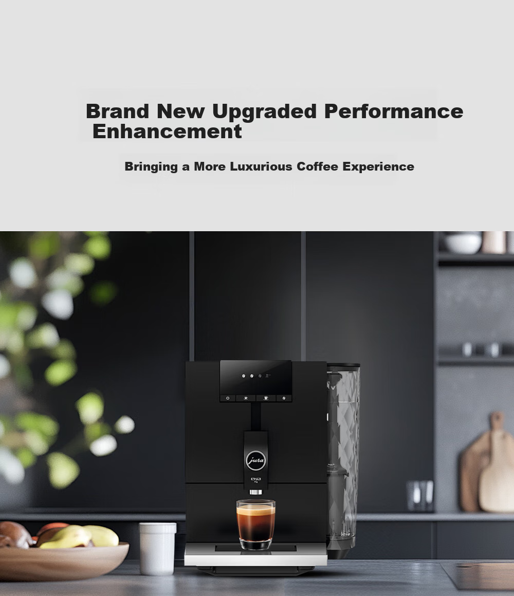 Jura Fully Automatic Italian-Style Coffee Grinder And Machine, European Import for Home And Office Use, Ultra-Thin Body Design, Upgraded Yuenai 4 White Versio 5