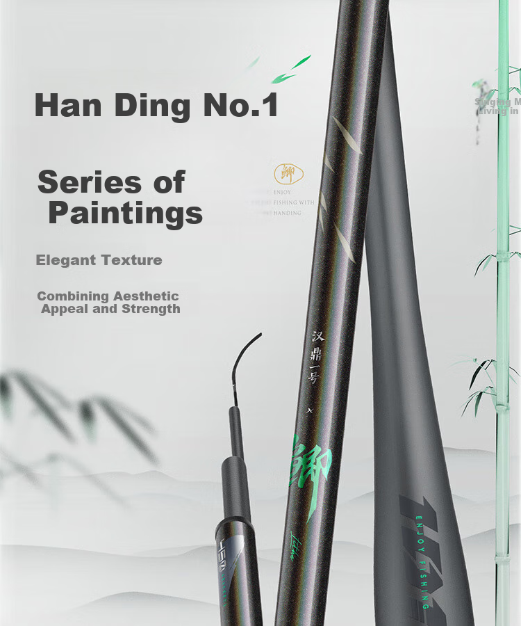 Handing No. 1 Crucian Carp Fishing Rod, Ultra-Light And Ultra-Hard Handheld Rod, Crucian Carp Carbon Fiber Platform Fishing Rod, Lightweight Crucian Carp Rod, 4.5m 12