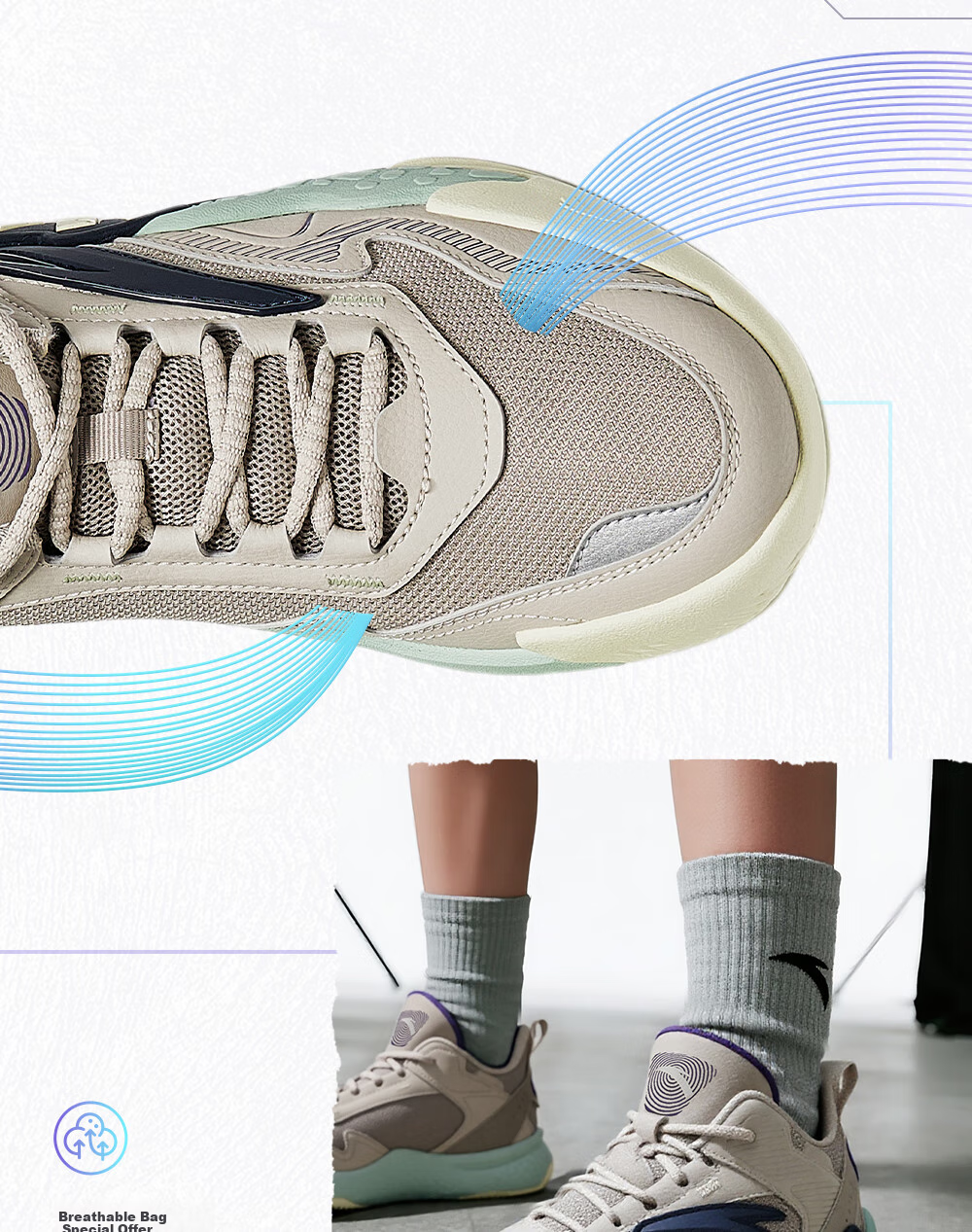 ANTA Children's Sports Shoes for Boys, Big Kids' Size 25, Autumn And Winter Professional Performance Durable Cement Basketball Shoes A12541103 31