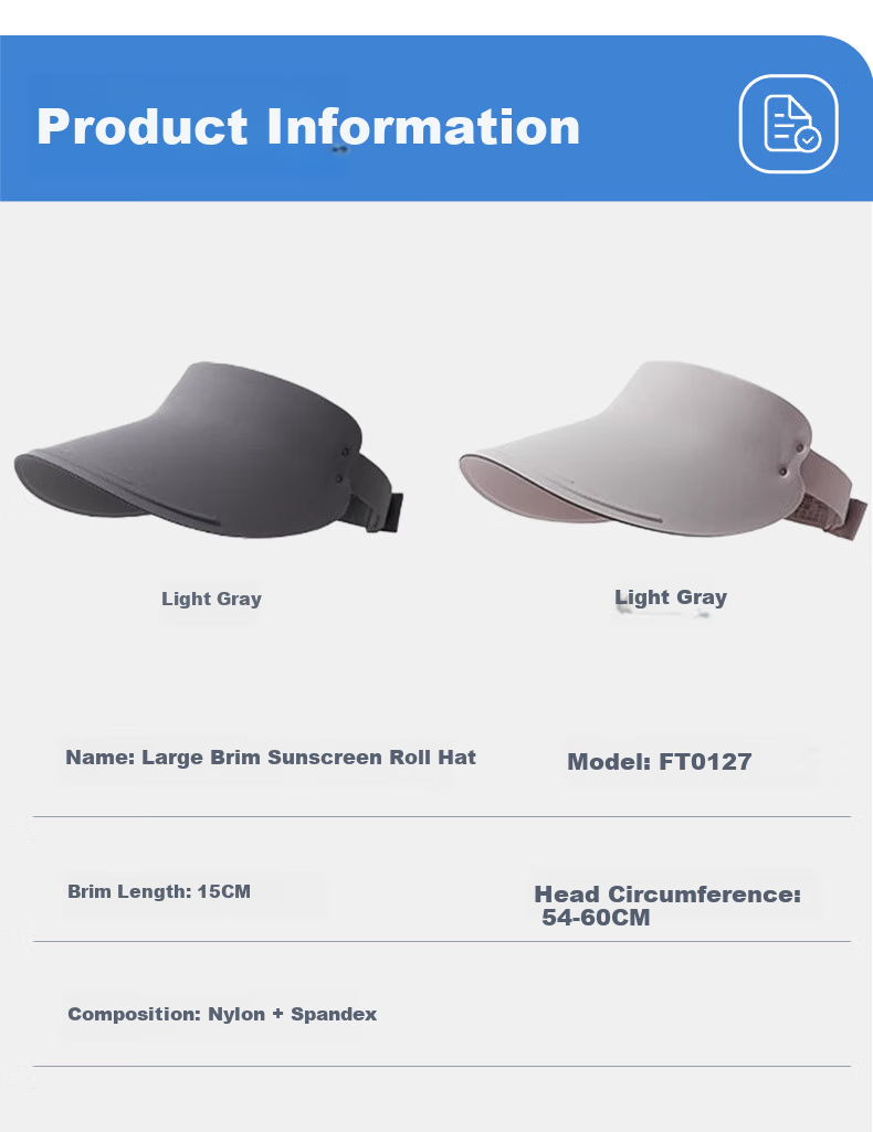 FitonTon Sun Protection Hat for Women, Summer Outdoor Cycling UV-Resistant Sun Hat, Large Brim Visorless Cap for Women, Seamless Cool Hat 11