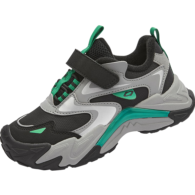 Balabala Kids Sports Shoes Boys Girls Dad Sneakers 2025 New Autumn Winter Outdoor Non-slip Fleece Warm Trendy Shoes