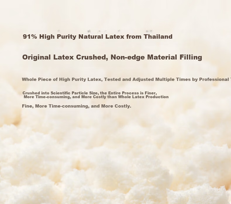 8H Thailand 91% Natural Latex Pillow for Adults, Cervical Spine Support, Sleep Aid, Special Pillow, Z5 White 8