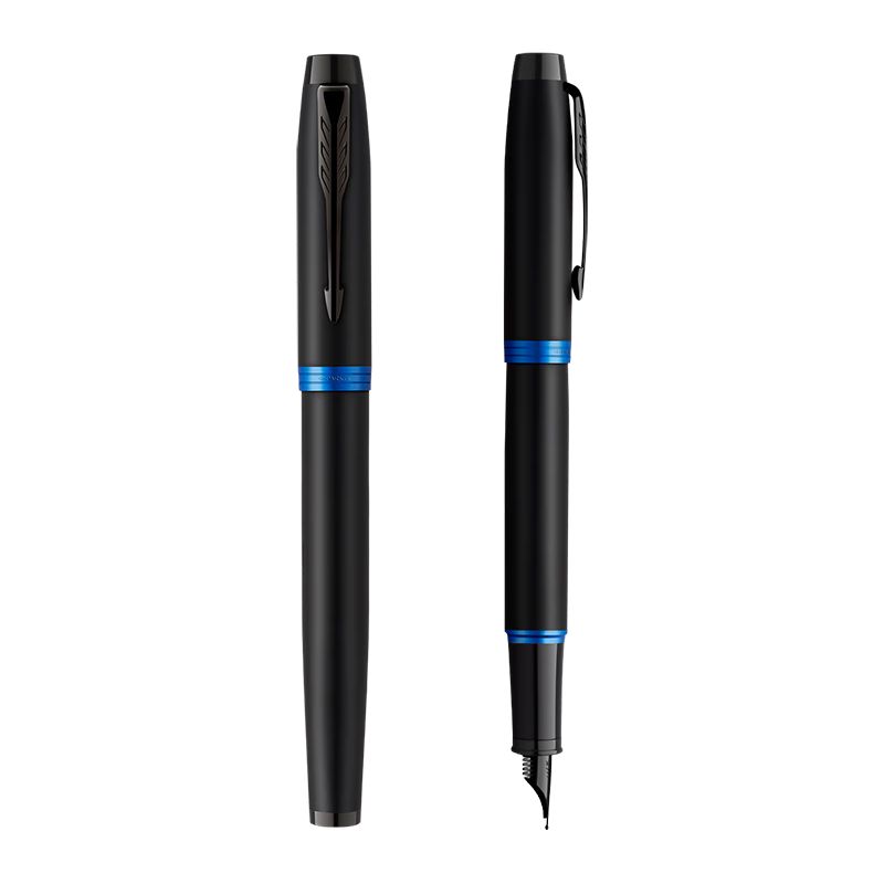 PARKER Pen Signature IM Phantom Black Ice Blue Ink Pen