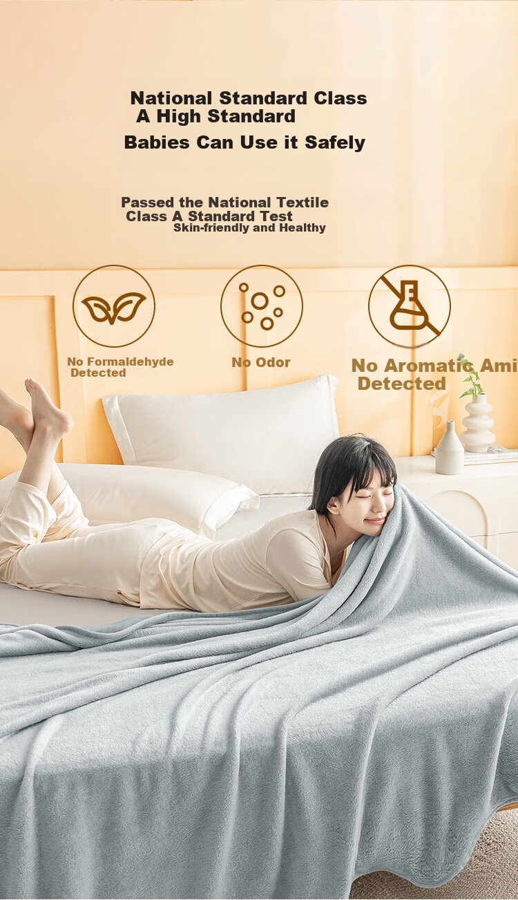 JD Original Cat Snuggle Blanket, Flannel Cat-Feel Class A Quilt, Summer Nap Air Conditioning Blanket, Sofa Throw, Xiao Hui Hui, 1x1.4m 8