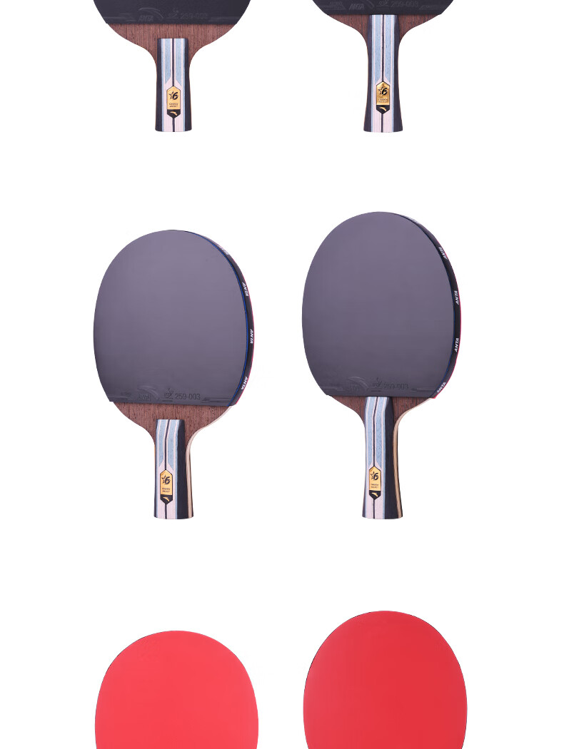 Anta 6-Star Table Tennis Racket (Jingcang Fast Delivery + 6 Balls + Racket Bag) P6 Shakehand and Penhold Paddle Set 10