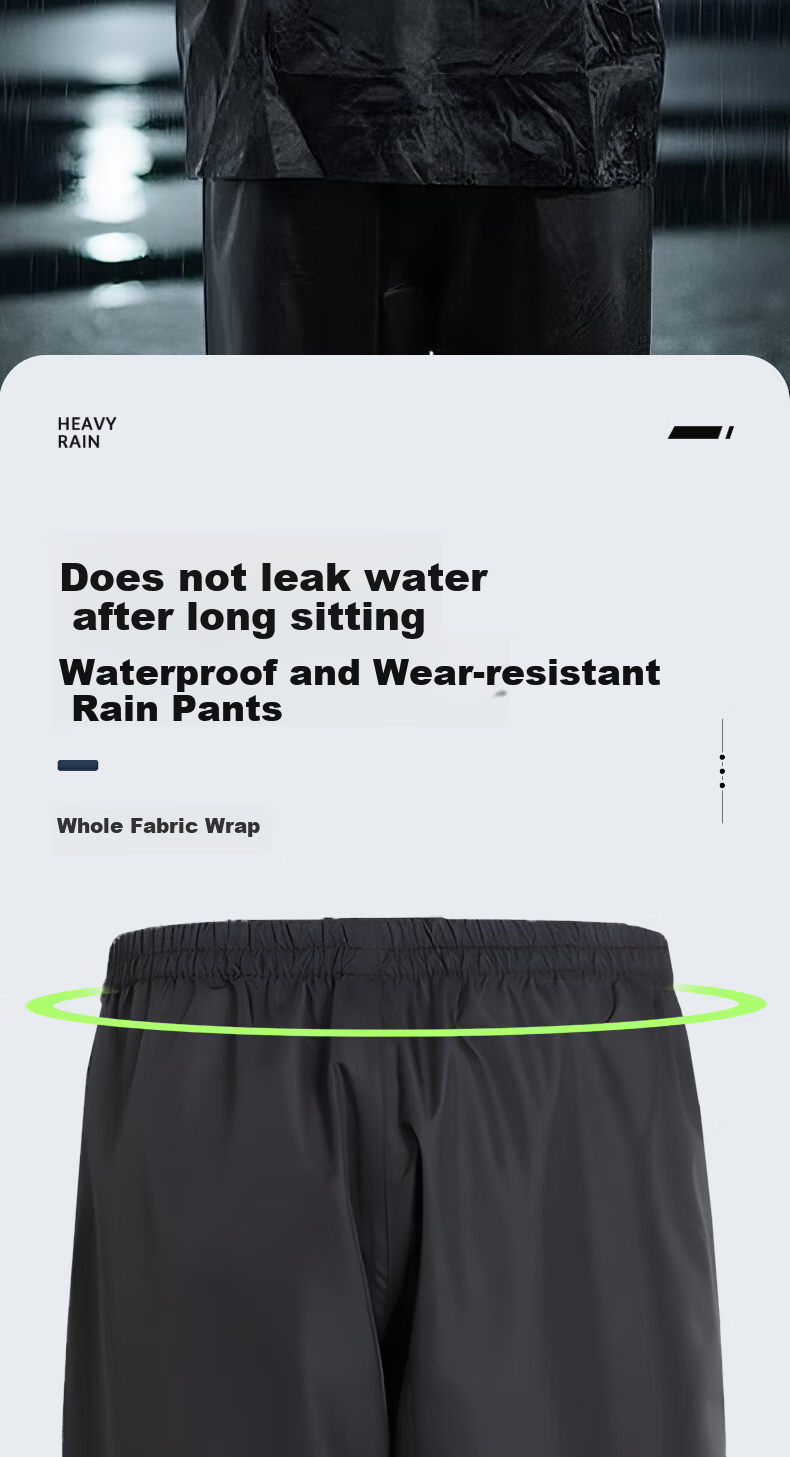 Leyoubaiyi Split Reflective Raincoat And Pants Set, Standard Heavy Rain Protection Suit, Emergency Traffic Rain Protection for Patrol Duty And Flood Control 11