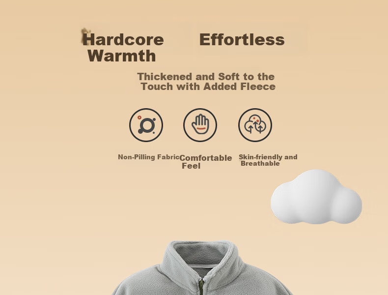 NUBIWU Children's Fleece Stand-Collar Jacket, Spring Boys' Outerwear, Stylish Sweatshirt, Big Kids' Fleece Patchwork Cardiga 5