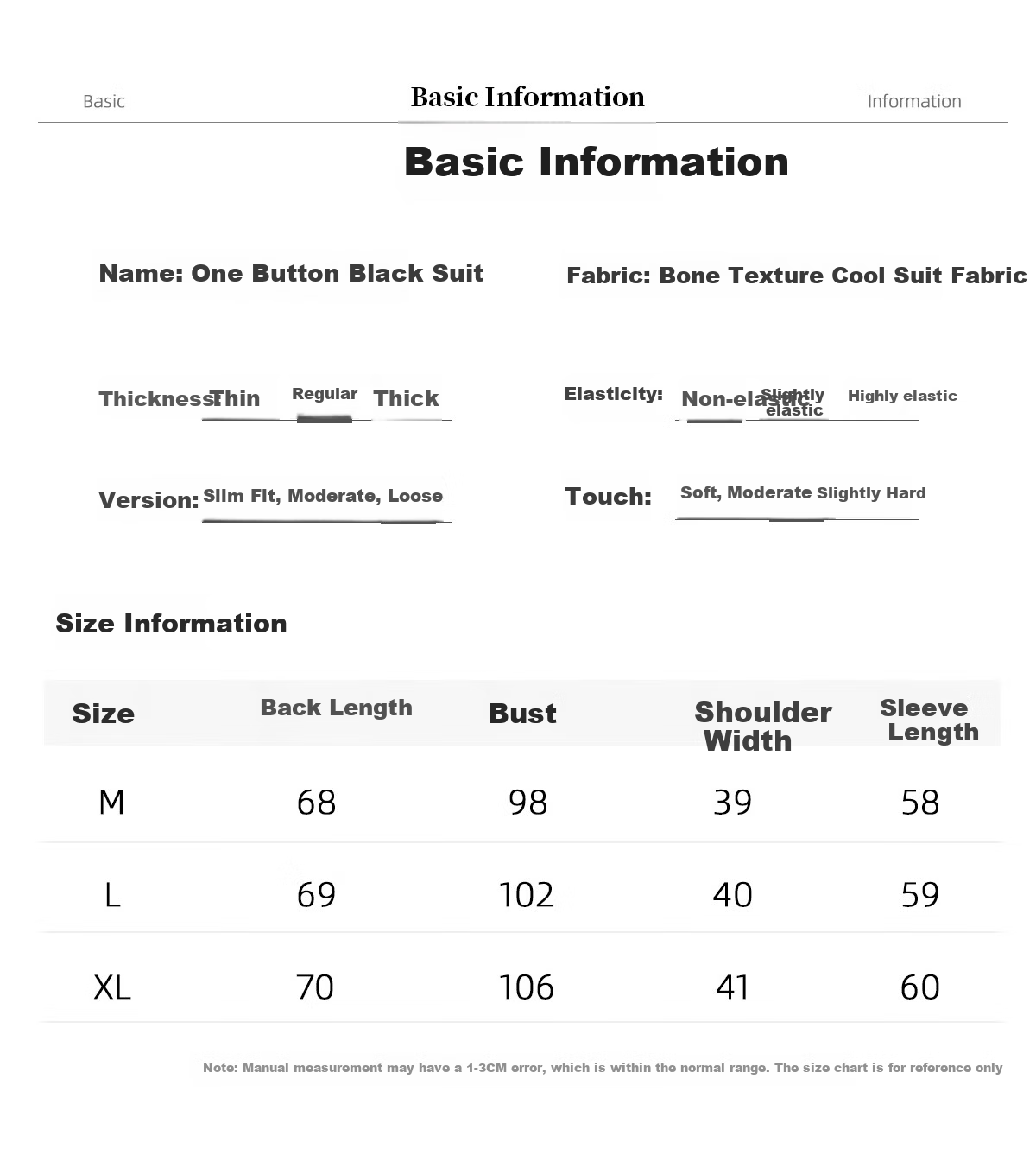 Chushen Spring And Autumn Small Suit for Women, Professional Commute Casual Blazer, Formal Wear S13KF4434, Black, M 8
