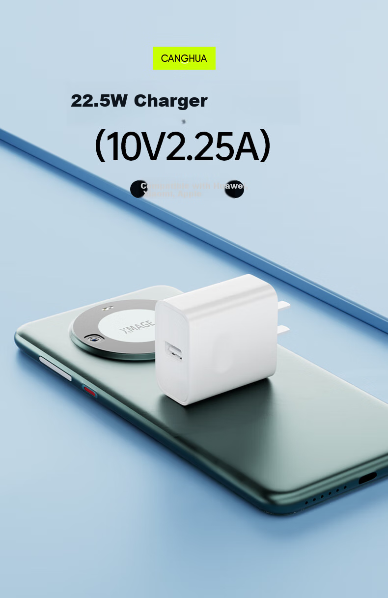 CangHua Compatible with Huawei Charger 22.5W Fast Charging Set: USB Charging Head + Type-C Data Cable for Mate80/70, Honor, Xiaomi, OPPO/Vivo Phones And Tablets Adapter 1
