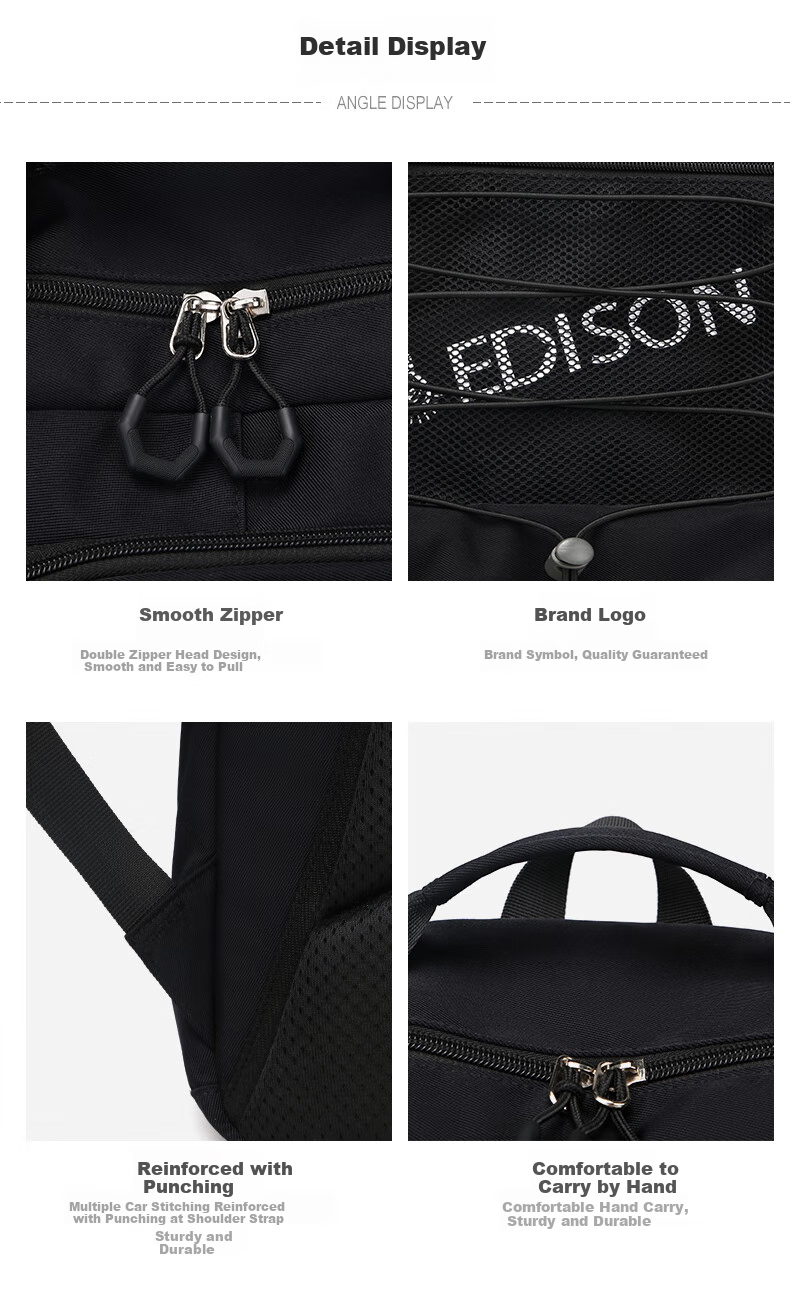 Edison Inventor Large Capacity Lightweight Anti-Backpack Water-Resistant Backpack for High School and College Students 25116-2 16