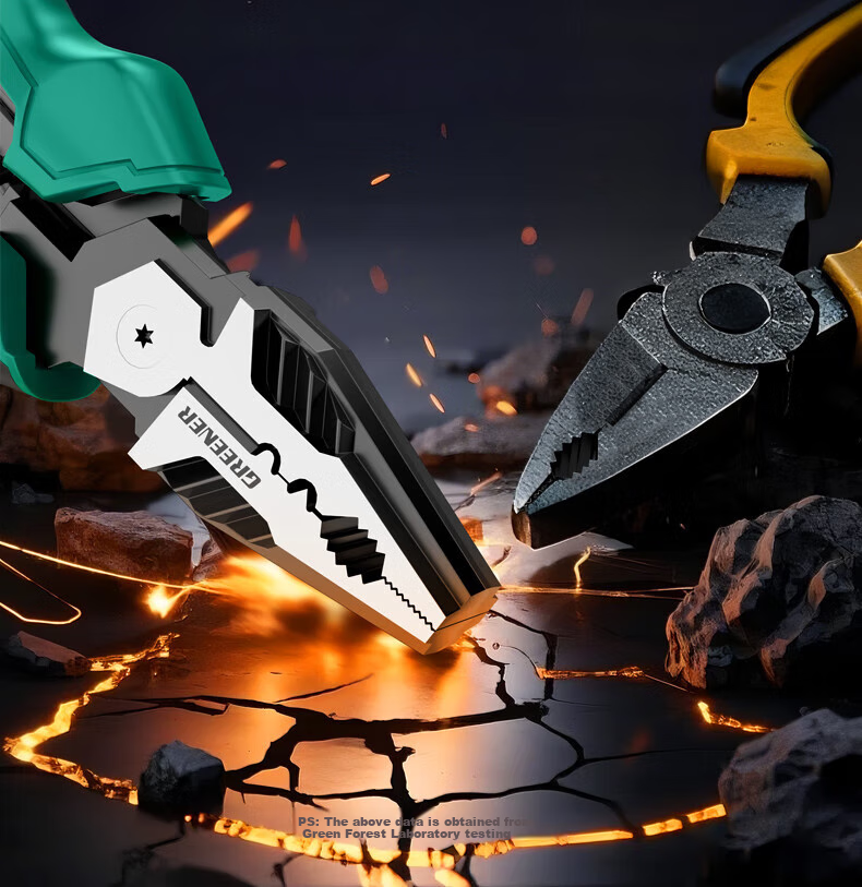 GREENER Pliers, Electrician-Specific, New Industrial-Grade High-Hardness Labor-Saving Tool, Tiger Pliers, Hand Pliers, Multi-Functional Pliers 11