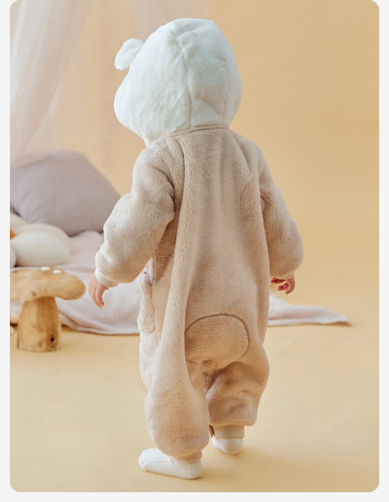 DAVE & BELLA Baby Clothes Newborn Infant Romper Boys Autumn Winter Toddler Pajamas 2