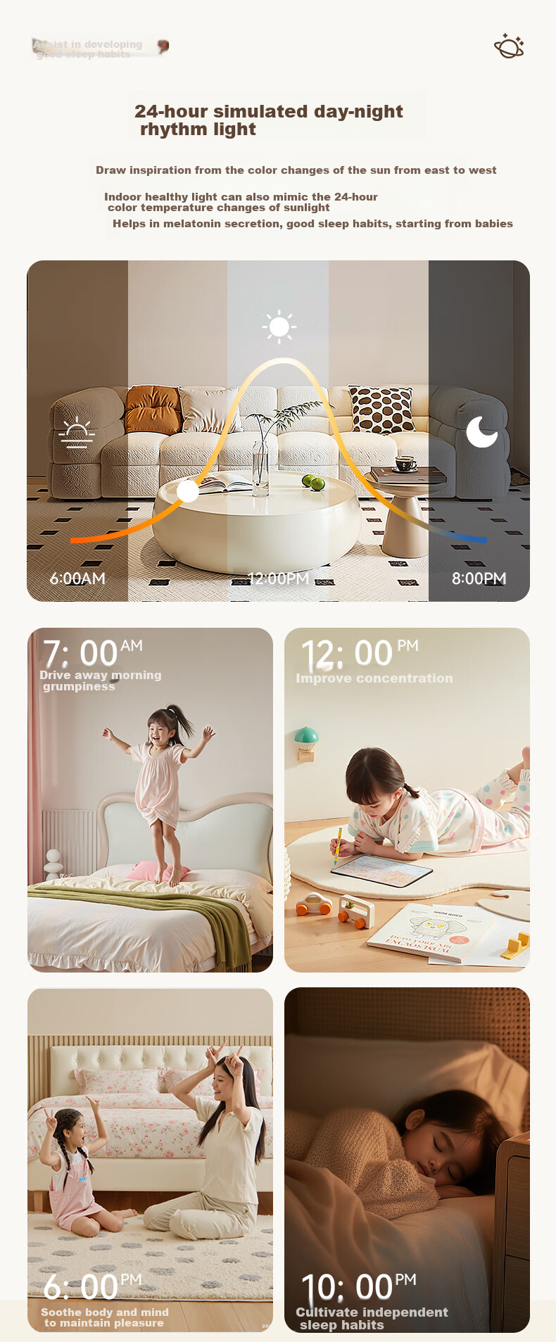 NVC Living Room Ceiling Light LED Smart Full Spectrum Eye Protection Anti-Glare Ultra-Thin Future Light MuYu PRO with Installation Package 12