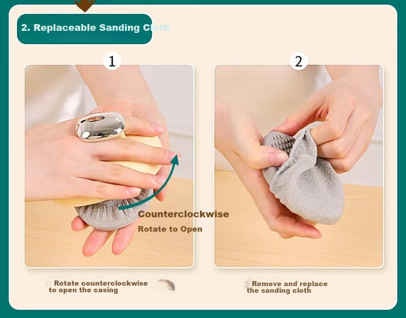 LINGCHEN Exfoliating Washcloth, Painless Bath Scrubber, Powerful Mud Removal Tool for Back, Coarse And Fine Sand for Exfoliation, Dead Skin Removal Bathing Aid 2