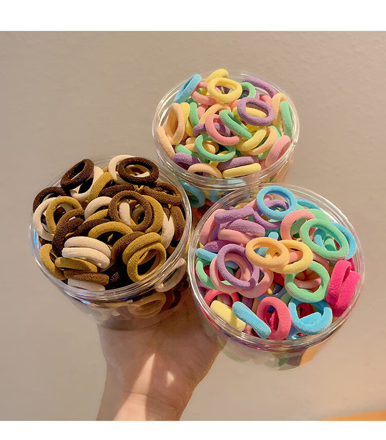 NIANFIN Spring Summer Kids Hair Tie High Elasticity Gentle Hair Rope Girls Braided Rubber Band Durable Hair Accessory 4